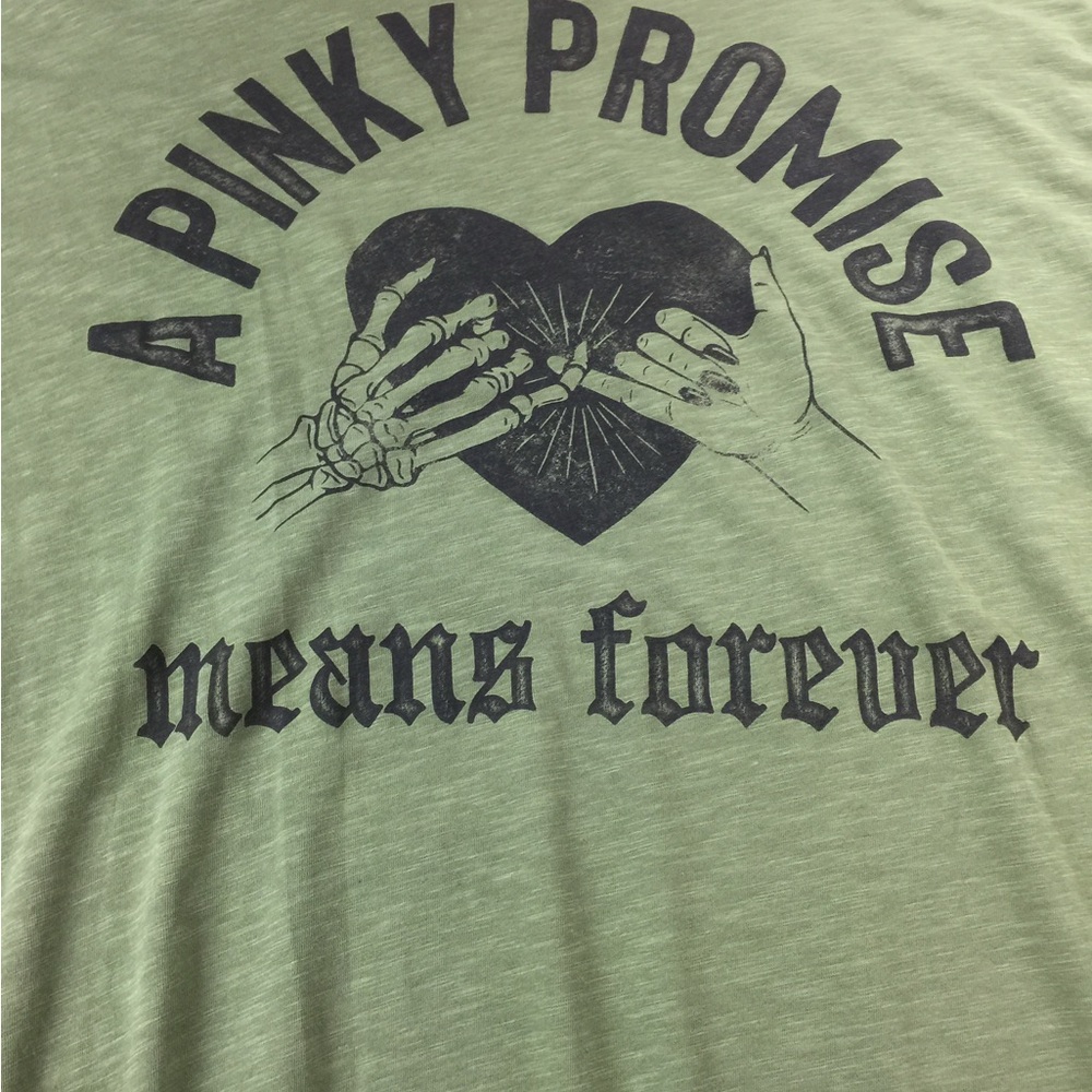Torrid Olive Slub Jersey Tee. Super Soft skulls - Picture 2 of 6